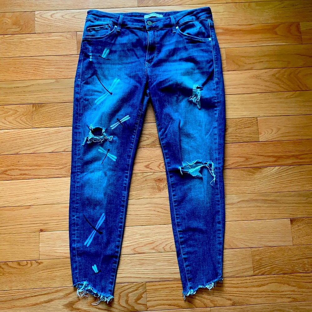 MAVI size 32 hand painted jeans